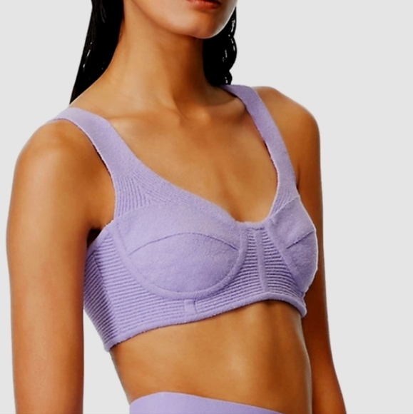 Herve Leger Boucle Bra / Bralette Top - Orchid